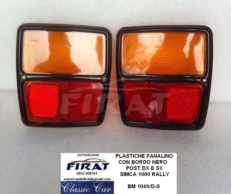 PLASTICA FANALINO SIMCA 1000 RALLY 69 - 78 POST.